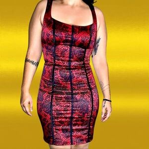 GUESS - Geisha Red & Black Dress